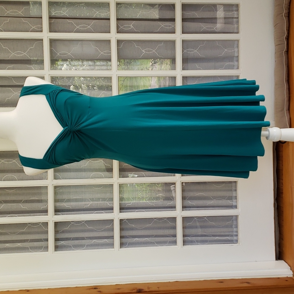Green cocktail dress